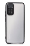 Mey İthalat®   Redmi Note 11 Kılıf  Lensli Silikon - Siyah