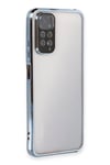 Mey İthalat®   Redmi Note 11 Kılıf  Lensli Silikon - Açık Mavi