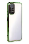 Mey İthalat®   Redmi Note 11 Kılıf  Lensli Silikon - Yeşil