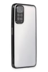 Mey İthalat®   Redmi Note 11 Kılıf  Lensli Silikon - Siyah