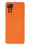 Mey İthalat®   Redmi Note 11 Pro Kılıf Nano içi Kadife Silikon - Turuncu