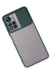 Mey İthalat®   Redmi Note 11 Pro Plus 5G Kılıf Palm Buzlu Kamera Sürgülü Silikon - Yeşil