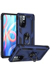 Mey İthalat®   Redmi Note 11T Kılıf Sofya Yüzüklü Silikon Kapak - Lacivert