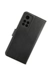 Mey İthalat®   Redmi Note 11T Kılıf Trend S Plus Kapaklı Kılıf - Siyah