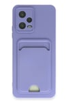 Mey İthalat®   Redmi Note 12 4G Kılıf Kelvin Kartvizitli Silikon - Lila