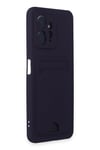 Mey İthalat®   Redmi Note 12 4G Kılıf Kelvin Kartvizitli Silikon - Derin Mor
