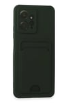 Mey İthalat®   Redmi Note 12 4G Kılıf Kelvin Kartvizitli Silikon - Koyu Yeşil