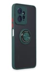 Mey İthalat®   Redmi Note 12 4G Kılıf Montreal Yüzüklü Silikon Kapak - Yeşil