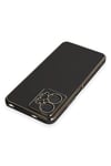 Mey İthalat®   Redmi Note 12 4G Kılıf Volet Silikon - Siyah