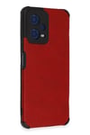 Mey İthalat®   Redmi Note 12 5G Kılıf Loop Deri Silikon - Kırmızı