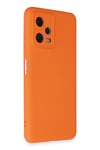 Mey İthalat®   Redmi Note 12 5G Kılıf Nano içi Kadife Silikon - Turuncu