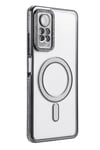 Mey İthalat®   Redmi Note 12 Pro 4G Joke Simli Magneticsafe Kılıf - Siyah