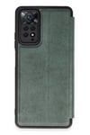 Mey İthalat®   Redmi Note 12 Pro 4G Kılıf Flip Cover - Koyu Yeşil