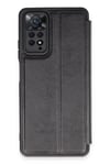 Mey İthalat®   Redmi Note 12 Pro 4G Kılıf Flip Cover - Siyah