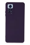 Mey İthalat®   Redmi Note 12 Pro 4G Kılıf Nano içi Kadife Silikon - Mor