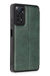 Mey İthalat®   Redmi Note 12 Pro 4G Kılıf Flip Cover - Koyu Yeşil