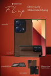 Mey İthalat®   Redmi Note 12 Pro 4G Kılıf Flip Cover - Siyah