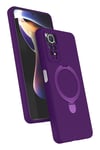 Mey İthalat®   Redmi Note 12 Pro 4G Regal Magsafe Standlı Kapak - Derin Mor