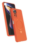 Mey İthalat®   Redmi Note 12 Pro 4G Regal Magsafe Standlı Kapak - Turuncu