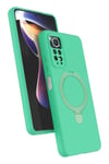 Mey İthalat®   Redmi Note 12 Pro 4G Regal Magsafe Standlı Kapak - Yeşil