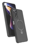 Mey İthalat®   Redmi Note 12 Pro 4G Regal Magsafe Standlı Kapak - Titan Gri