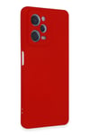 Mey İthalat®   Redmi Note 12 Pro 5G Kılıf Nano içi Kadife Silikon - Kırmızı