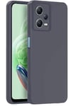 Mey İthalat®   Redmi Note 12 Pro 5G Kılıf Nano içi Kadife Silikon - Gri