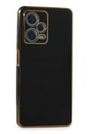 Mey İthalat®   Redmi Note 12 Pro Plus Kılıf Volet Silikon - Siyah