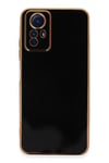 Mey İthalat®   Redmi Note 12S Kılıf Volet Silikon - Siyah
