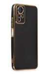 Mey İthalat®   Redmi Note 12S Kılıf Volet Silikon - Siyah