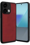 Mey İthalat®   Redmi Note 13 4G Kılıf Aras Deri Kapak - Kırmızı