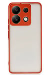 Mey İthalat®   Redmi Note 13 5G Kılıf Montreal Silikon Kapak - Kırmızı