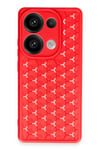 Mey İthalat®   Redmi Note 13 Pro 4G Kılıf Petek Silikon Kapak - Kırmızı