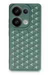 Mey İthalat®   Redmi Note 13 Pro 4G Kılıf Petek Silikon Kapak - Koyu Yeşil