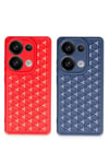 Mey İthalat®   Redmi Note 13 Pro 4G Kılıf Petek Silikon Kapak - Lila