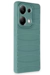 Mey İthalat®   Redmi Note 13 Pro 4G Kılıf Bibercas Silikon Kapak - Koyu Yeşil