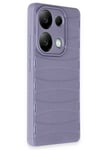 Mey İthalat®   Redmi Note 13 Pro 4G Kılıf Bibercas Silikon Kapak - Lila