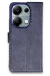 Mey İthalat®   Redmi Note 13 Pro 4G Kılıf Trend S Plus Kapaklı Kılıf - Lacivert