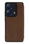 Mey İthalat®   Redmi Note 13 Pro 4G Kılıf Flip Cover - Taba