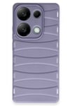 Mey İthalat®   Redmi Note 13 Pro 4G Kılıf Bibercas Silikon Kapak - Lila