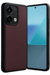 Mey İthalat®   Redmi Note 13 Pro 4G Kılıf Aras Deri Kapak - Bordo