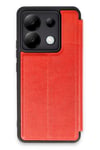 Mey İthalat®   Redmi Note 13 Pro 5G Kılıf Flip Cover - Kırmızı