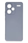 Mey İthalat®   Redmi Note 13 Pro Plus Kılıf Nano içi Kadife Silikon - Gri