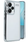 Mey İthalat®   Redmi Note 13 Pro Plus Kılıf  Lensli Silikon - Gümüş