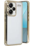 Mey İthalat®   Redmi Note 13 Pro Plus Kılıf  Lensli Silikon - Gold