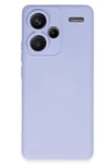 Mey İthalat®   Redmi Note 13 Pro Plus Kılıf Nano içi Kadife Silikon - Lila