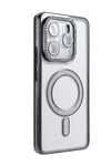 Mey İthalat®   Redmi Note 14 4G Joke Simli Magneticsafe Kılıf - Siyah