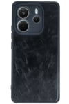 Mey İthalat®   Redmi Note 14 4G Kılıf Aras Deri Kapak - Siyah