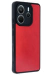 Mey İthalat®   Redmi Note 14 4G Kılıf Aras Deri Kapak - Kırmızı
