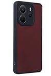 Mey İthalat®   Redmi Note 14 4G Kılıf Aras Deri Kapak - Bordo